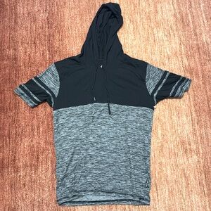 Lightweight short-sleeve workout hoodie